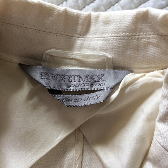 SportMax linen jacket size 6 - Picture 3 of 9